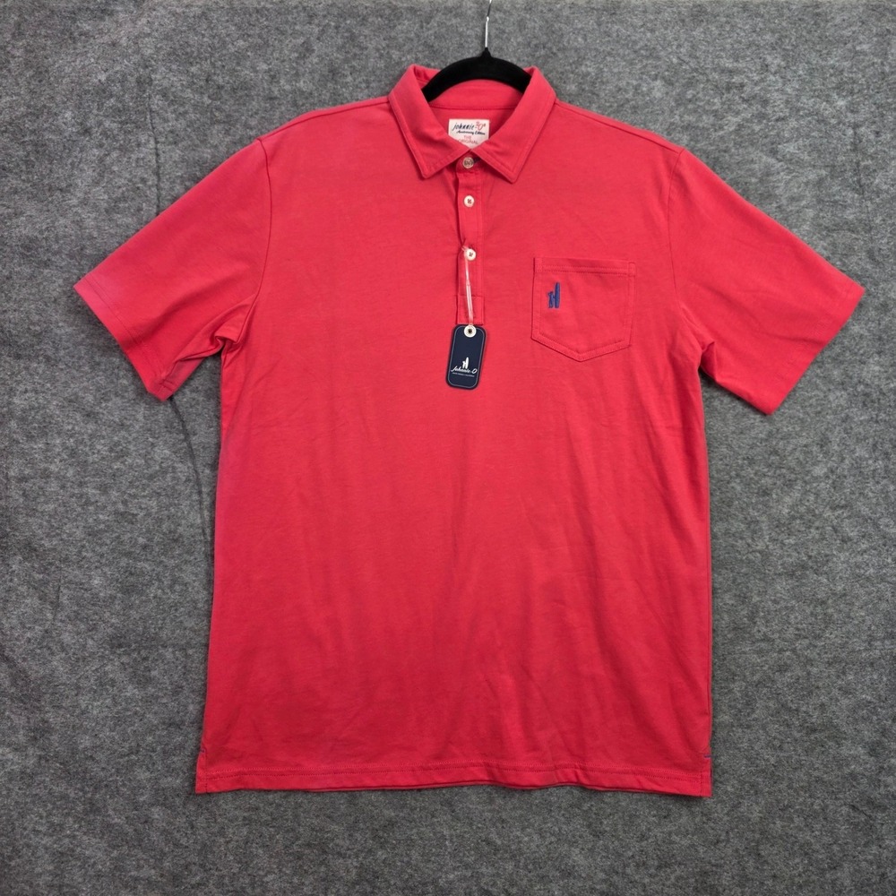 Johnnie-O 20th Anniversary The Original Polo Shirt Watermelon Red Size 16 NWT